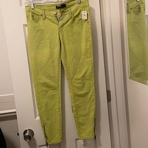 Urban Outfitters BDG Green/Yellow/Lime Striped Jeans size 27